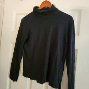 Madewell Black Turtleneck Long Sleeve Turtkeneck Top Size Small
